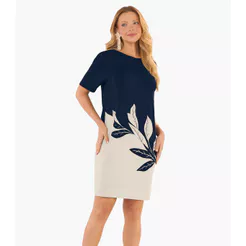 Vestido Feminino Curto Molecotton Viscose Rovitex Azul