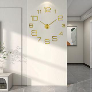 Relógio Digital nórdico diy relógio de parede sem perfuração decorativo adesivo de parede relógio de parede acrílico sil