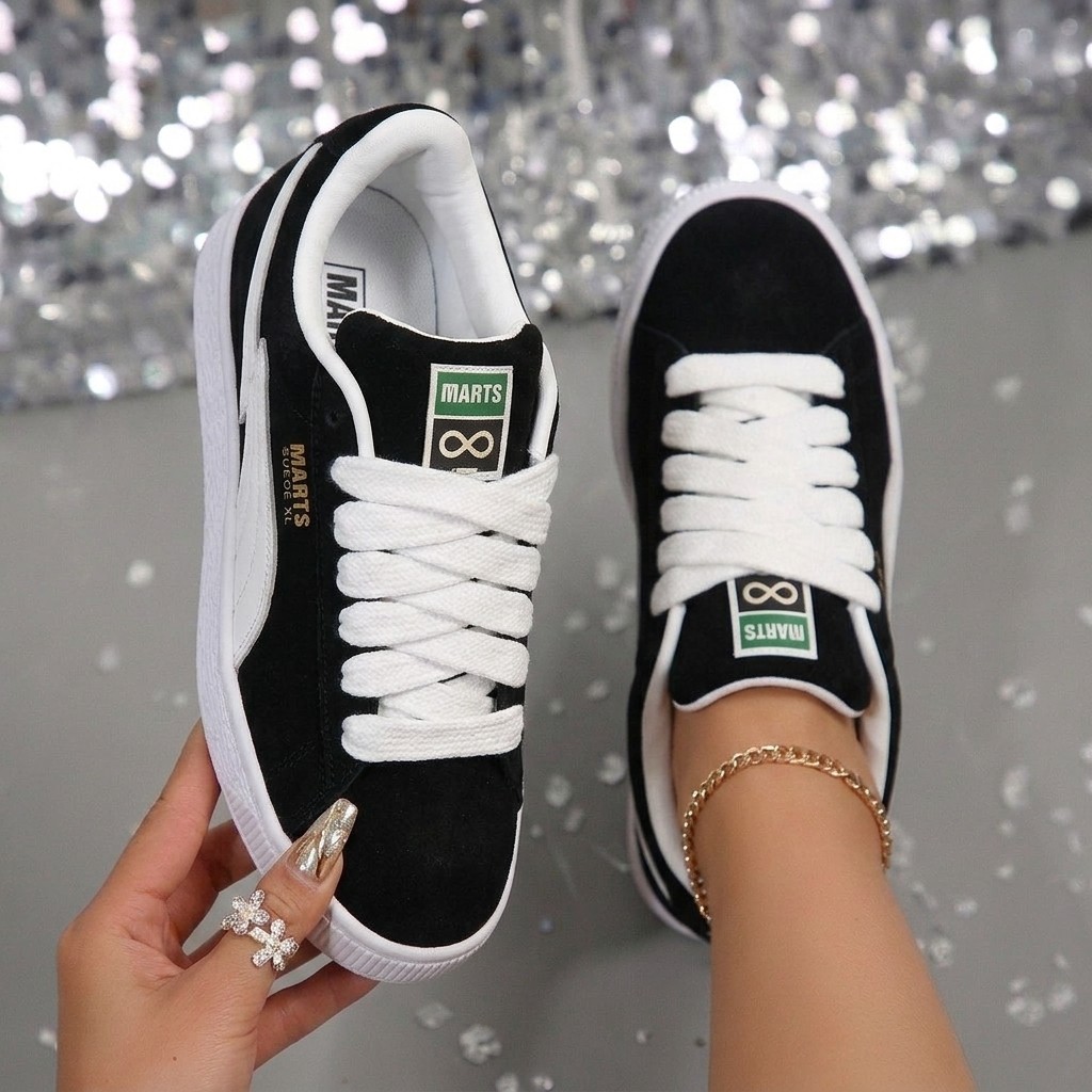 Tenis skatista da Marts Unissex Pisada Neutra Novidade Promoção Black Friday