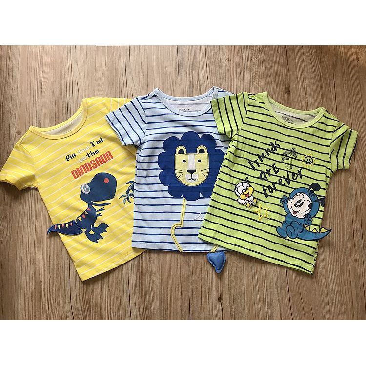 Comércio exterior verão novo estilo meninos crianças puro algodão tridimensional dos desenhos animados impresso camiseta