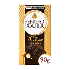 Chocolate Ferrero Rocher Tablete Dark 55% com Avelã 90g