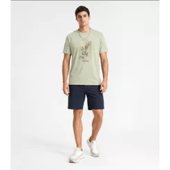Camiseta Masculina em Meia Malha Diametro Verde
