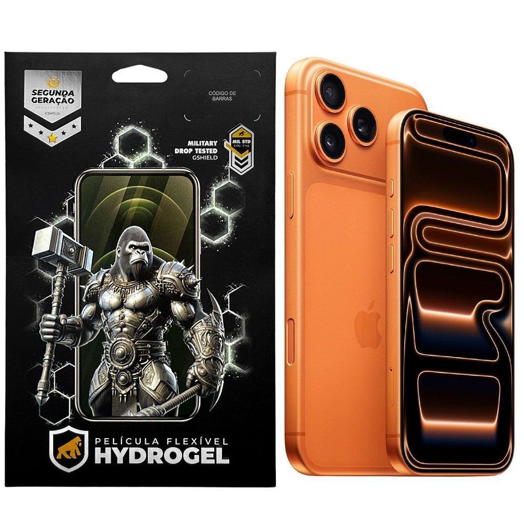Kit Película Hydrogel HD Frontal + Traseira para iPhone 17 Pro - Proteção Completa - Gshield