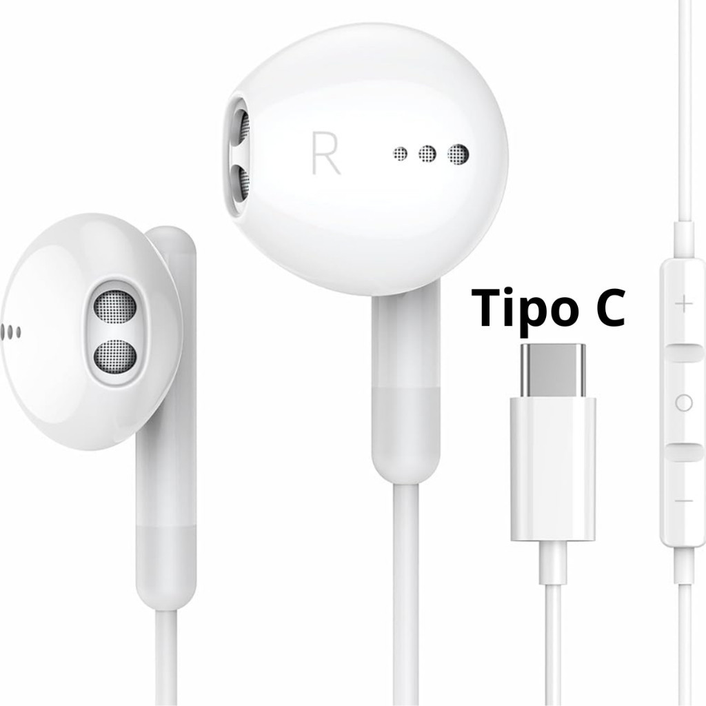 Fone Tipo C compatível com Original M35 M52 M53 M54 M62 M63 A35 A53 A54 A55 A73 A74 S20 Fe S21 S22 S23 S24 S25
