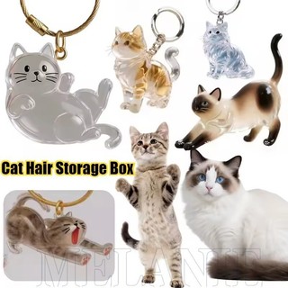 Chaveiro De Caixa De Armazenamento De Pêlos De Gato-Desenho Animado , Moda , Criativo-Porta-Chaves De Pele De Animal De 