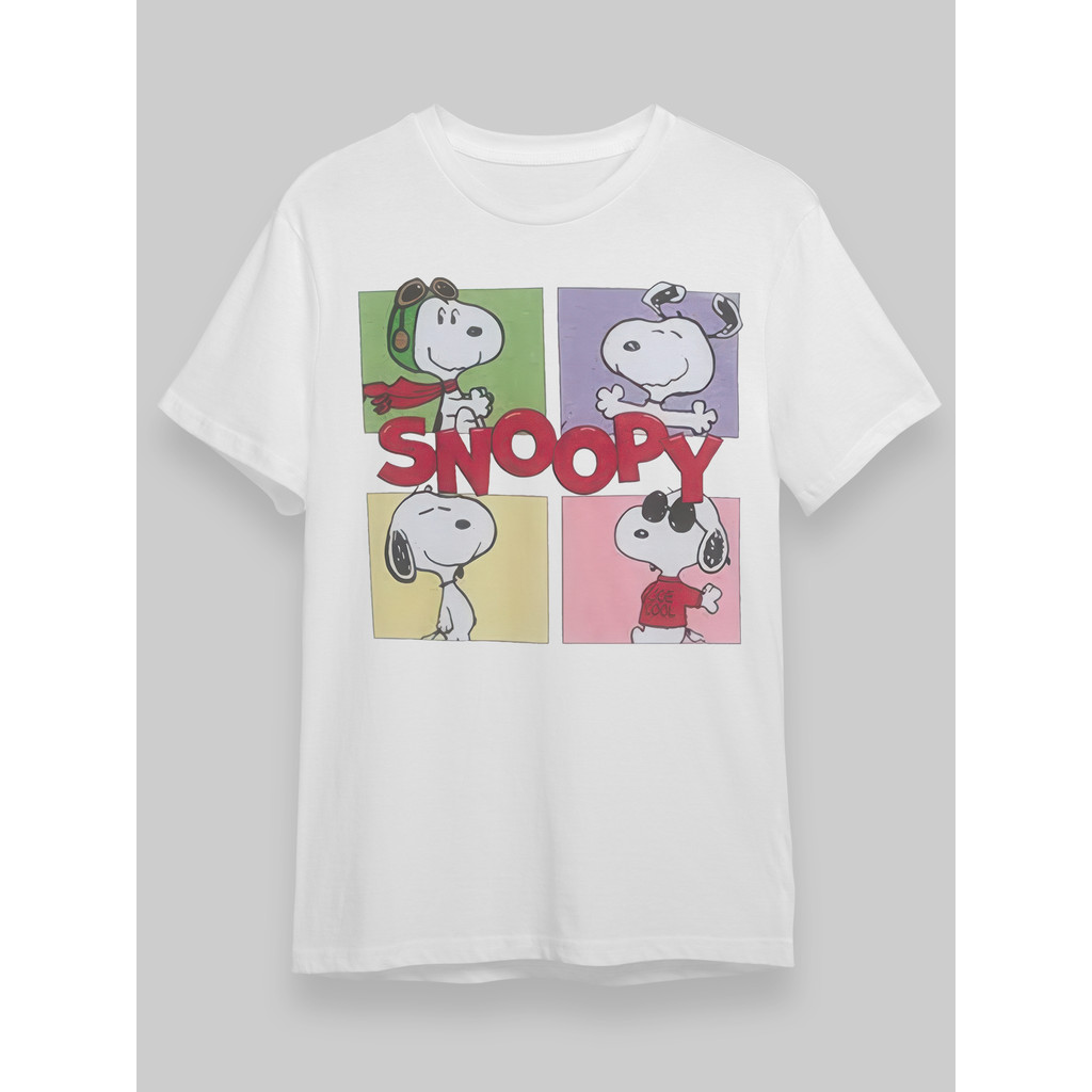 BR.Moonlight Camiseta Feminina Snoopy Casual Unissex Oversized 100% Algodão Caminhada Envio Imediato