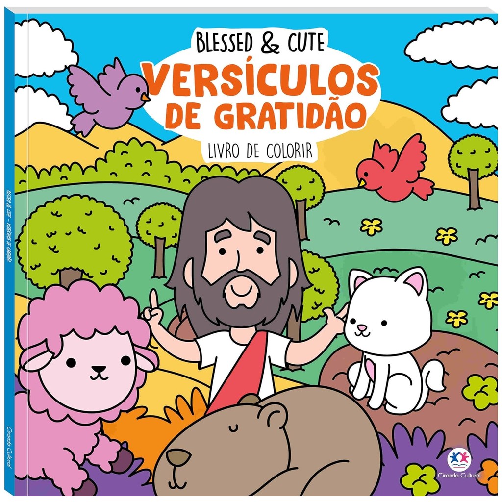 Versículos de Gratidão Para Colorir | Blessed e Cute em Oferta na Shopee
