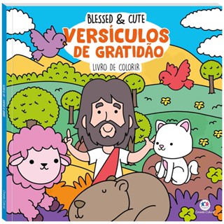 Versículos de Gratidão Para Colorir | Blessed e Cute em Oferta na Shopee