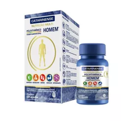 Multi Polivitaminico Homem - 60 Cápsulas - Catarinense Nutrição