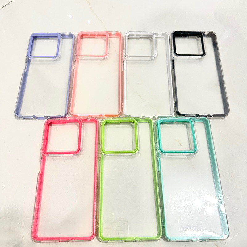 Capinha Transparente 3 em 1 Para Xiaomi Redmi note 13/Note 13 Pro/Note 13 Pro Plus Capa de celular slicone anti-impacto