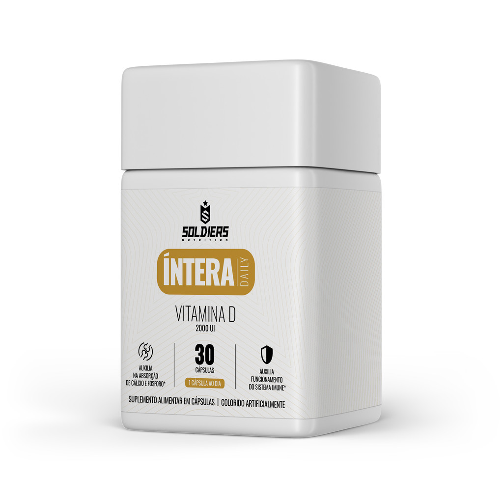 Vitamina D Íntera Daily  Imunidade e Saúde Óssea - Soldiers Nutrition em Oferta na Shopee
