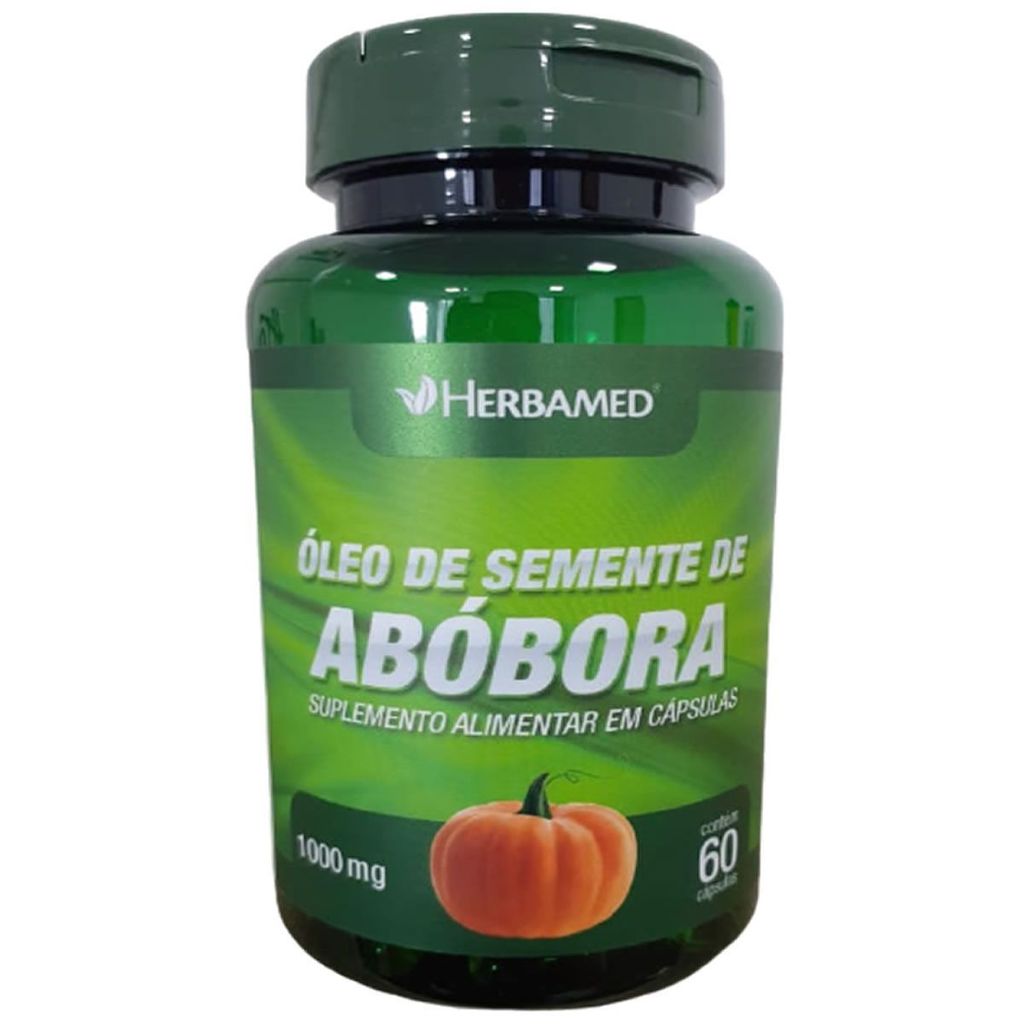 Óleo de Semente de Abóbora - 60 Cápsulas - Herbamed em Oferta na Shopee