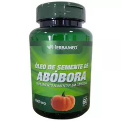 Óleo de Semente de Abóbora - 60 Cápsulas - Herbamed