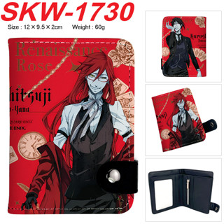 Anime Preto Mordomo Grell Sutcliff Curto Dobrável Sobre Carteira Dos Desenhos Animados Sebastian Michaelis Ciel Phantomh em Oferta na Shopee