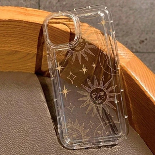 Capinha Capa Para Samsung A55 A35 A03 A04 A05S A10 S23 S24 Plus S25 Ultra Sol e Lua Estrelal Transparente Anti-impacto em Oferta na Shopee