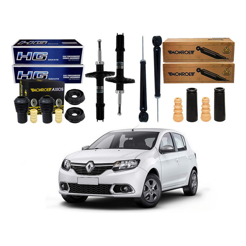 Kit Amortecedor Dianteiro Traseiro Sandero 1.6 2014 A 2017 em Oferta na Shopee