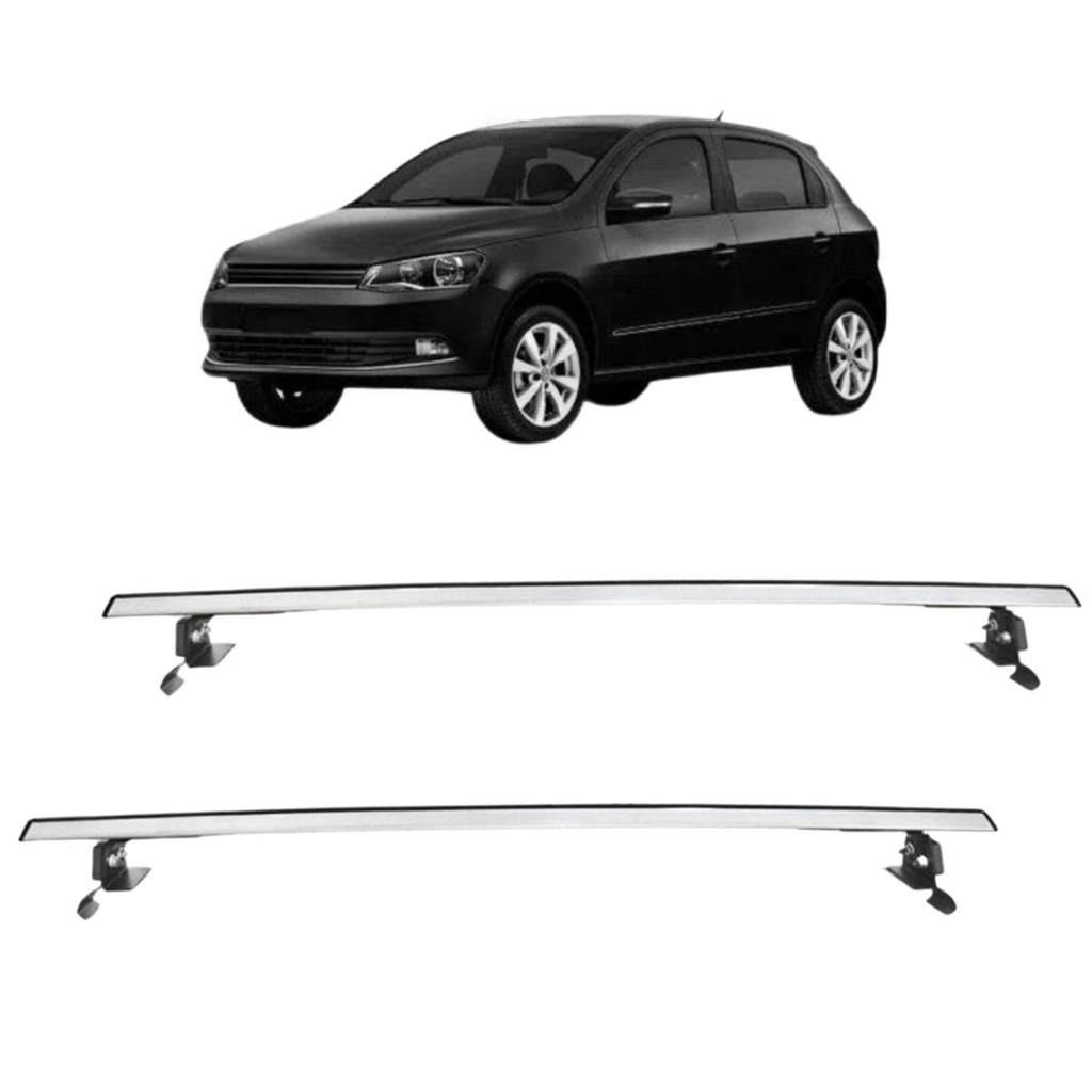 Rack Aluminio Gol G5 G6 2010 A 2015 4 Portas Fixa Friso