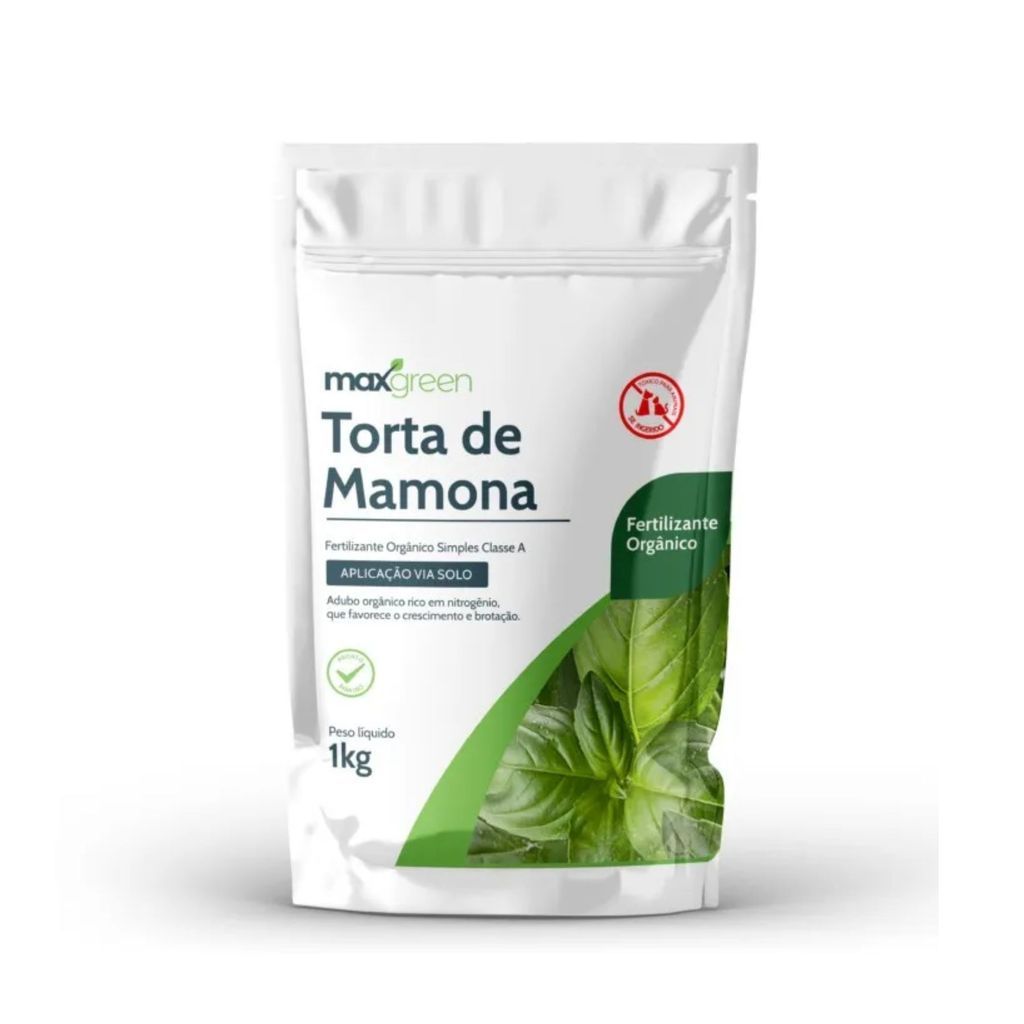 Fertilizante Torta de Mamona Maxgreen 1kg Orgânico