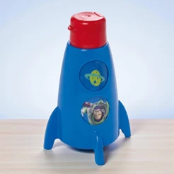 Garrafa Foguete - Toy Story - 320ml - 1 unidade - Disney Original - Rizzo