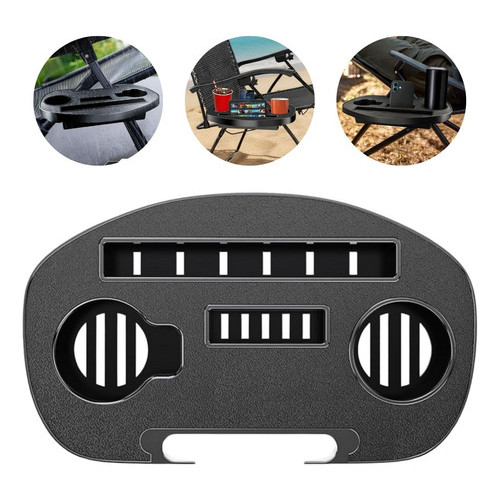Mesa De Apoio Portátil Para Cadeira Com Suporte Para 2 Copos em Oferta na Shopee