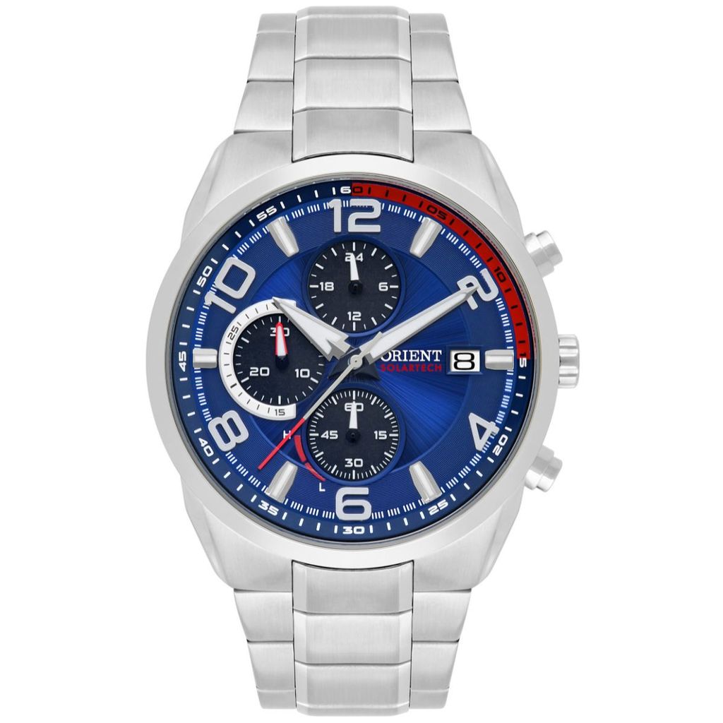 RELÓGIO ORIENT MASCULINO PRATEADO SOLARTECH MBSSC256 D2SX em Oferta na Shopee