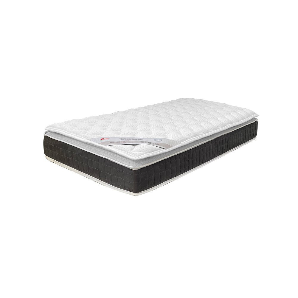 Colchão de Solteiro Molas New Tecnopedic Pillow 88x188 Castor em Oferta na Shopee