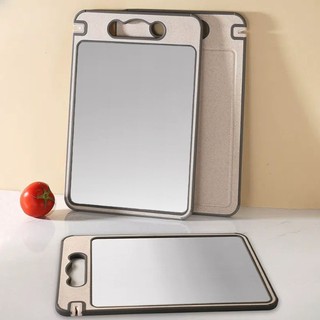 Tábua de Corte Dupla Face Premium de Titânio - Aço Inox de Grau Alimentício para Cozinha …
