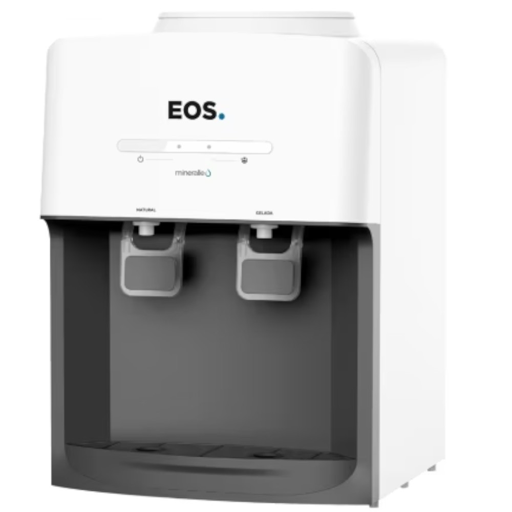 Bebedouro de mesa refrigerado eletrônico Branco mineralle  EBE03B EOS