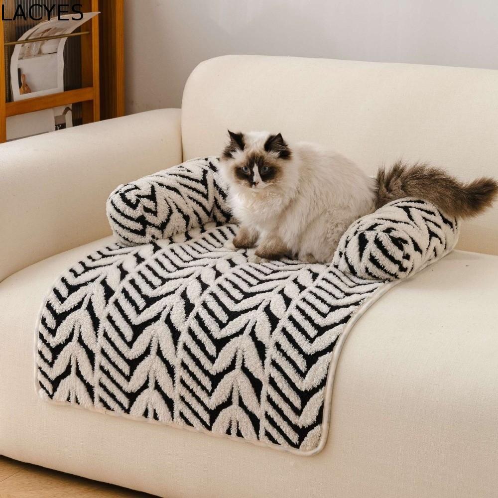 Almofada De Sofá Para Cachorro LACYES , Tapete De Cama Antiderrapante De Pelúcia Grosso Animais De Estimação , Lateral M