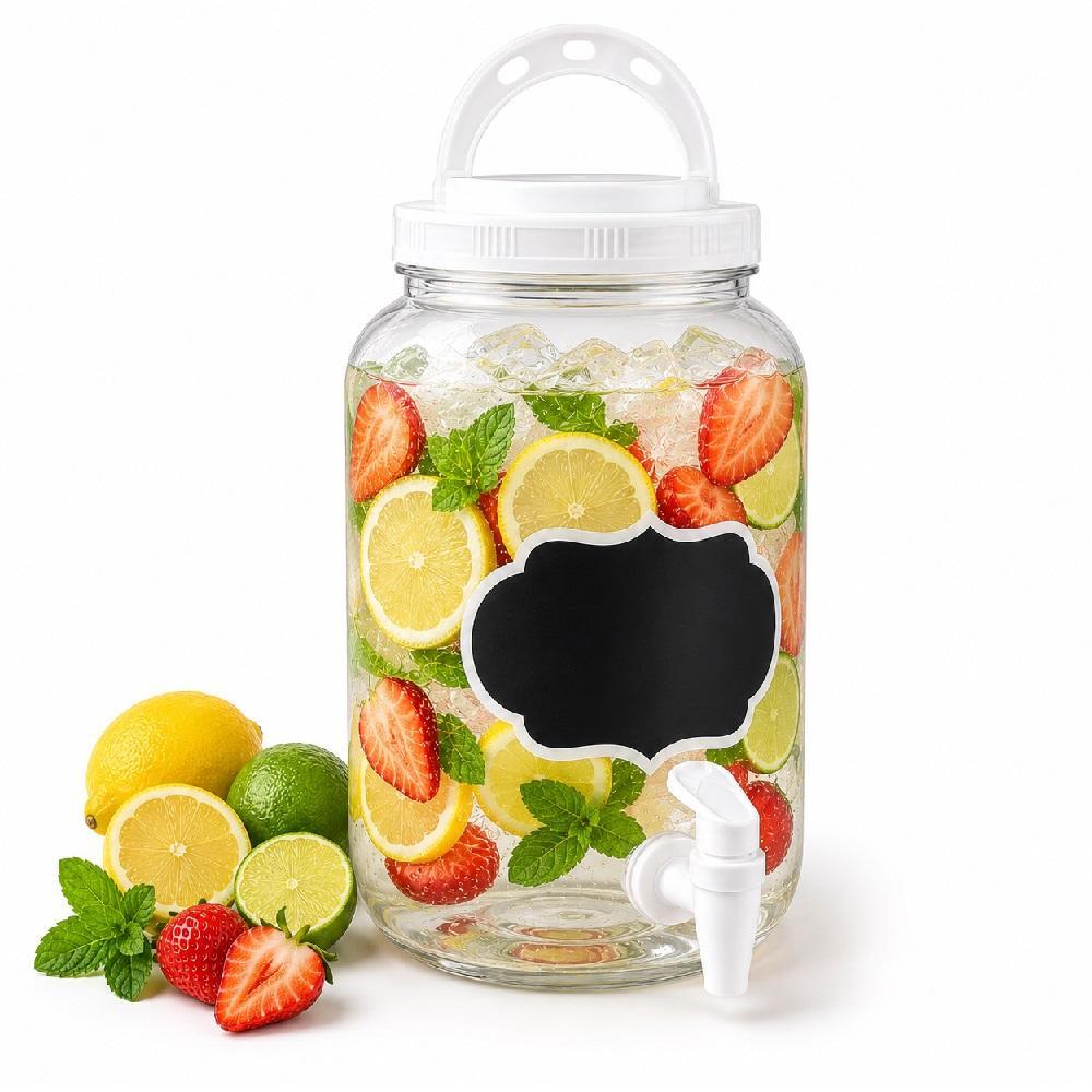 SUQUEIRA 3,6L COM TORNEIRA DISPENSER MULTIUSO PARA SUCO ÁGUA E LOUSA PRODUTOS DE LIMPEZA AMACIANTE POTE COZINHA