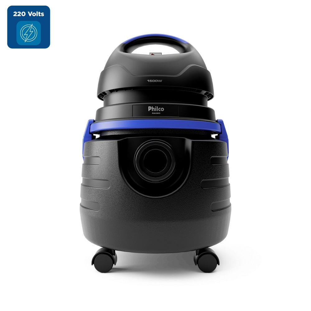 Aspirador de Água e Pó Philco 20 Litros Preto e Azul PAS80 – 220 Volts