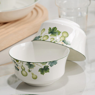 Venda quente Tangshan Bone China Bowl 4.5 Polegada Golden Bell Bowl Tigela de Arroz Doméstica Estilo Chinês Pequena Tige