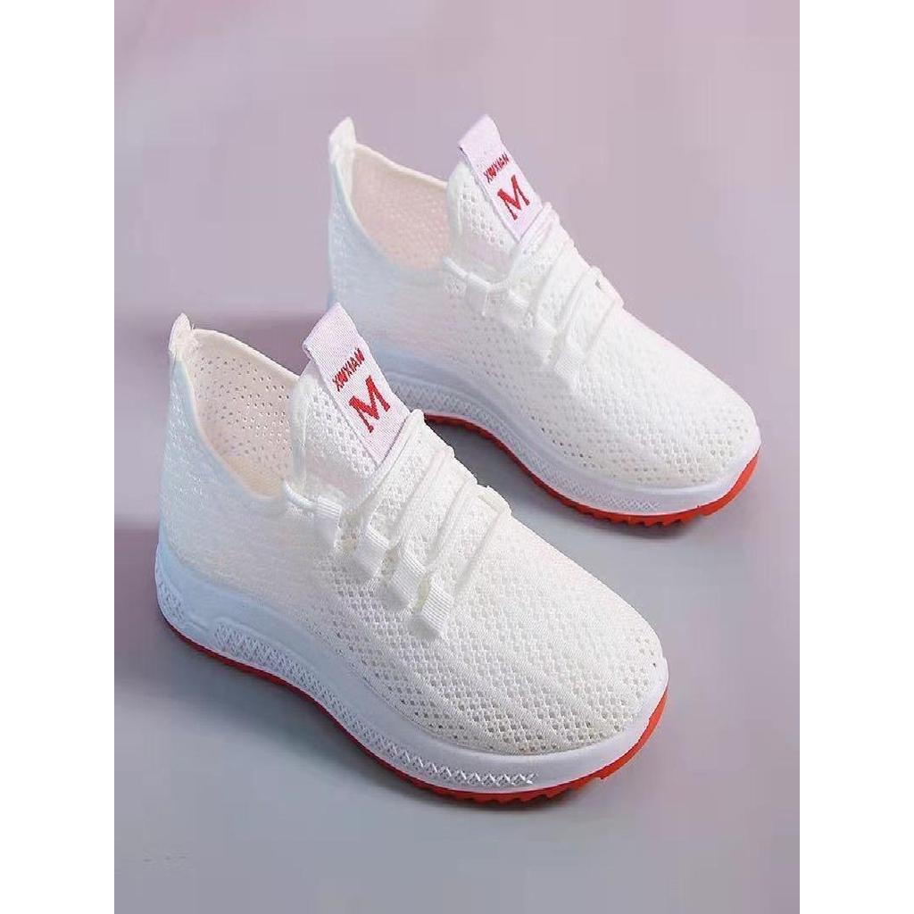 Verão sapatos brancos tênis de malha feminina sapatos femininos enfermeira femininos casa verão Net sapatos