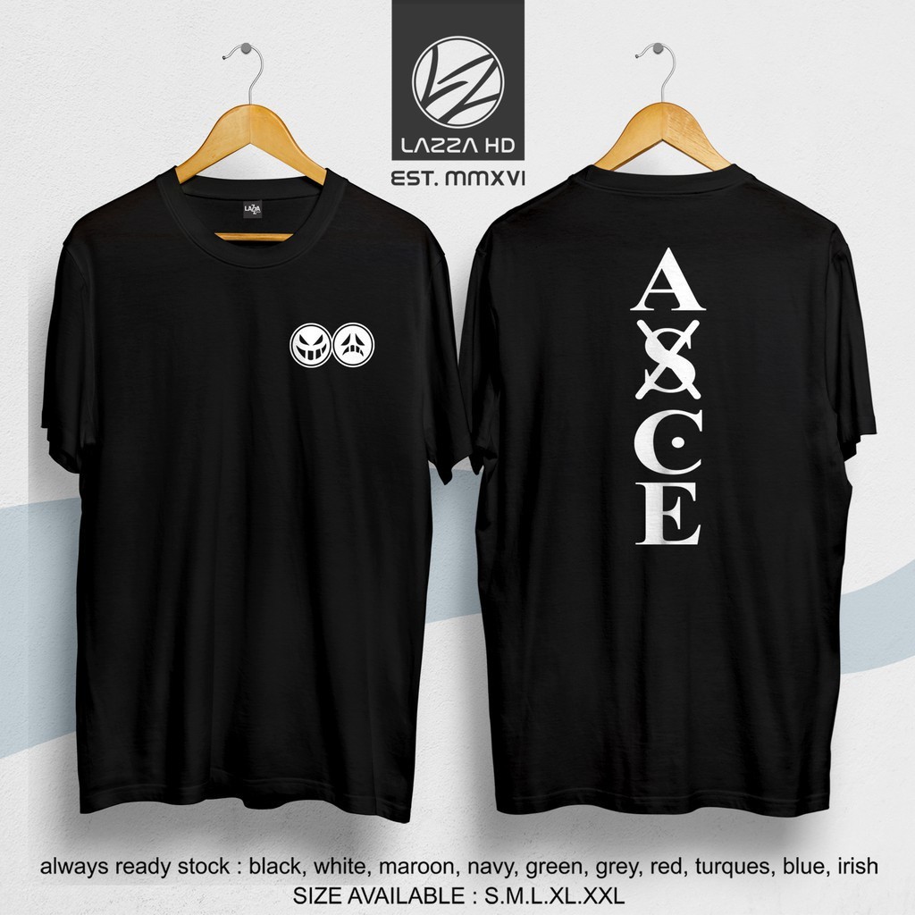 Camiseta One Piece Anime ASCE OP Simbolo Unissex 100% Algodão Envio Rapido Alta Qualidade Fio 30.1