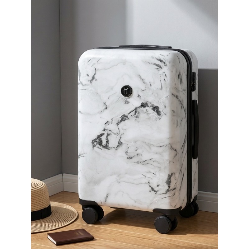 Bagagem/uma bagagem carrinho de grande capacidade viagem roda Universal padrão mármore caixa senha