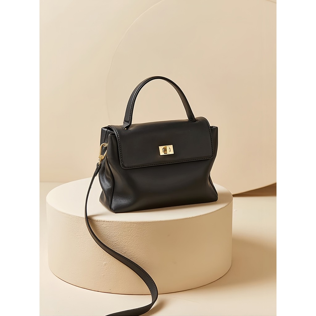 Napa grão bolsa de couro feminino médio Retro pequeno quadrado saco primavera verão couro genuíno bolsa de ombro All-Mat