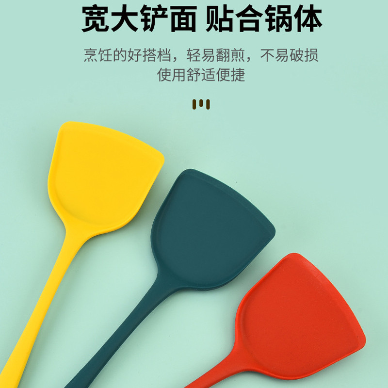 Espátula de Silicone de uma peça antiaderente espátula especial utensílios de cozinha colher de fritar espátula resisten