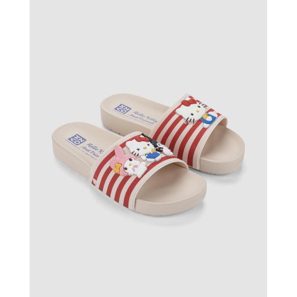 Chinelo Slide Feminino Zaxy Hello Kitty And Friends