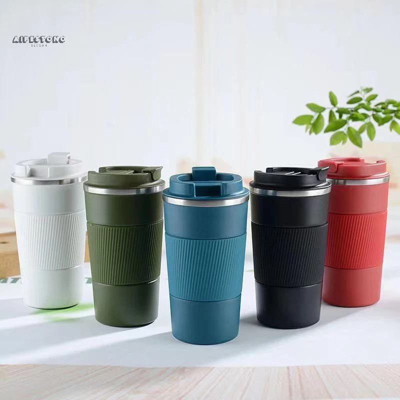 Caneca Copo Térmico com Tampa Aço Inox Quente E Frio 500ML—1469/NEW