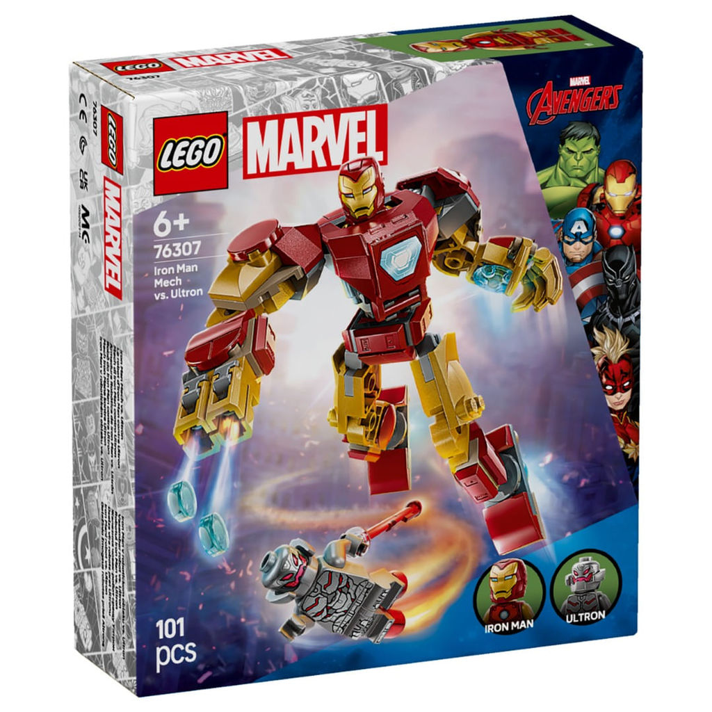 LEGO Marvel - Robô do Homem de Ferro vs Ultron - 101 Peças -76307