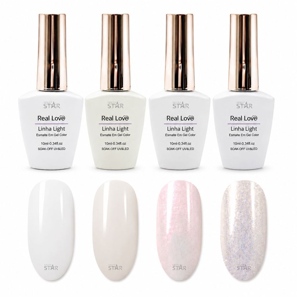 Kit Francesinha 4 Esmalte 10ml - Real Love