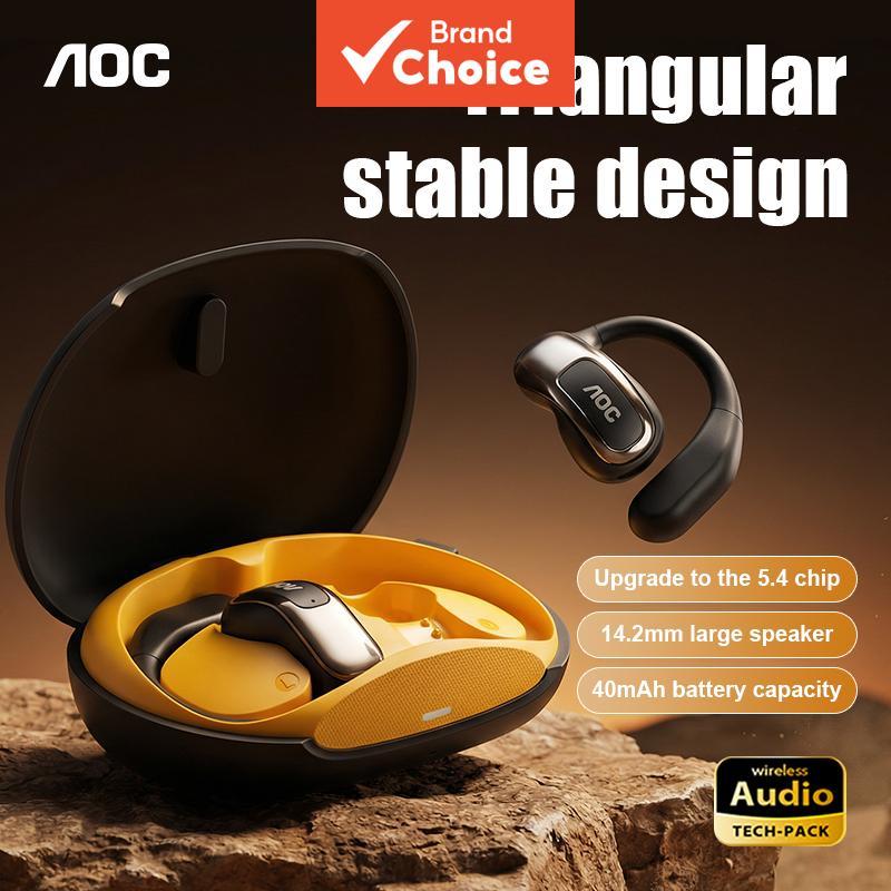 AOC ACD3611 Fones de Ouvido Bluetooth Sem Fio, Design Aberto, Bateria de Longa Duração, Cancelamento de Ruído
