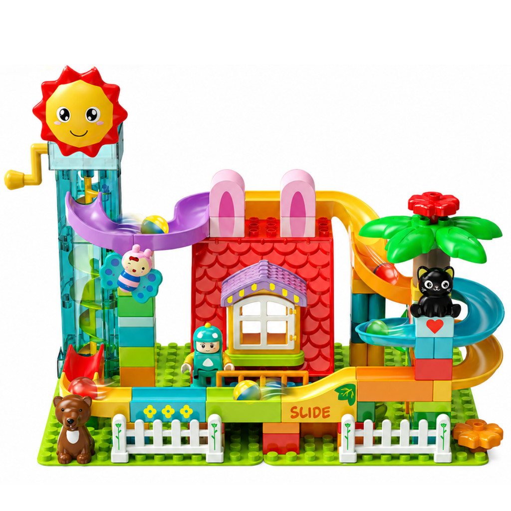 Blocos De Montar Pista A Pilha Toca Do Coelho Castela Brinquedo Infantil Com Movimento Educativo Menino Menina