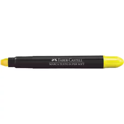 Pincel marca texto gel Supersoft Amarelo 155707 Faber-Castell