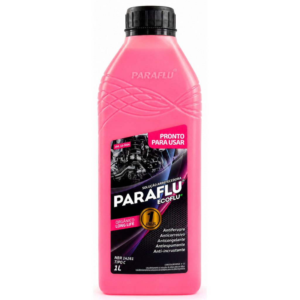 Aditivo Radiador Paraflu 1 Litro Orgânico Rosa Long Life Pronto para uso 103004