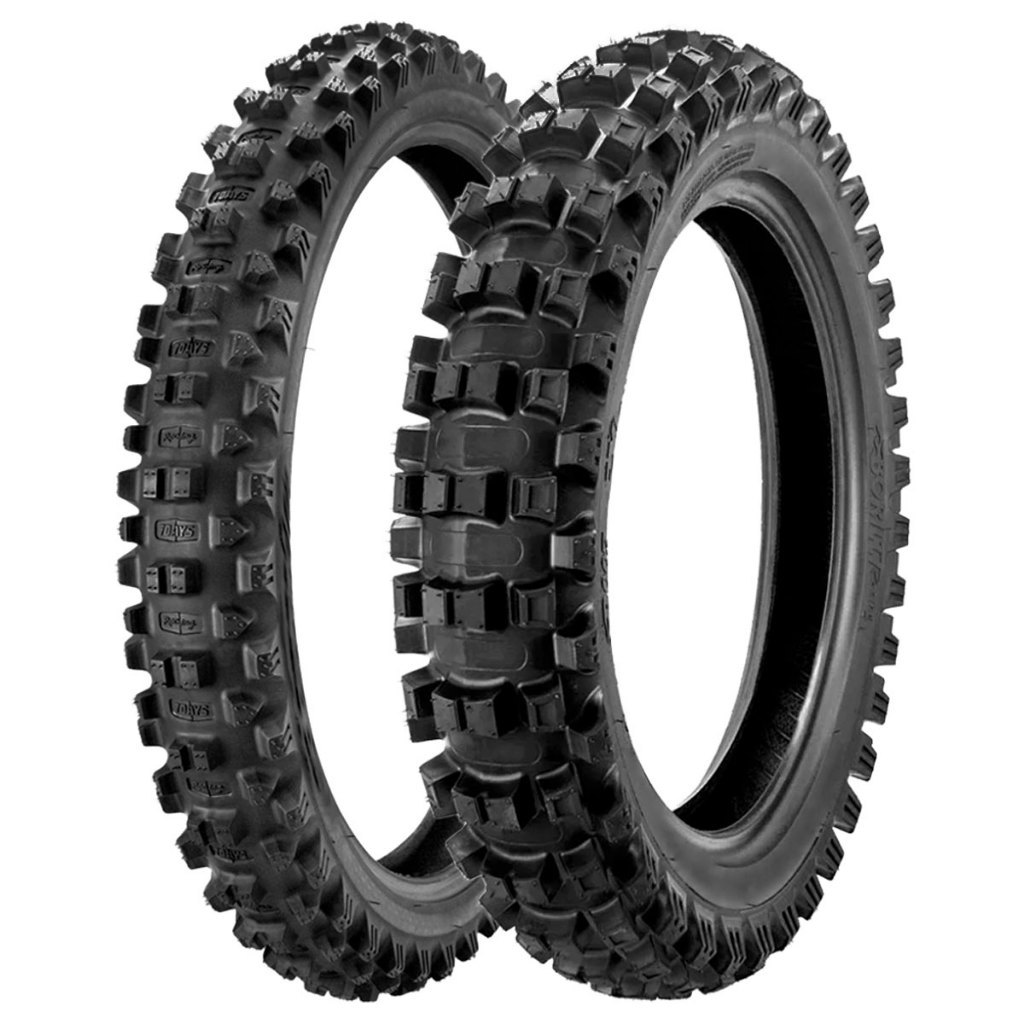 Kit de Pneu Borilli 90/100-21 7 Days Enduro + 110/100-18 B007 Infinity EXC CRF230 CRF 250 CRF 450