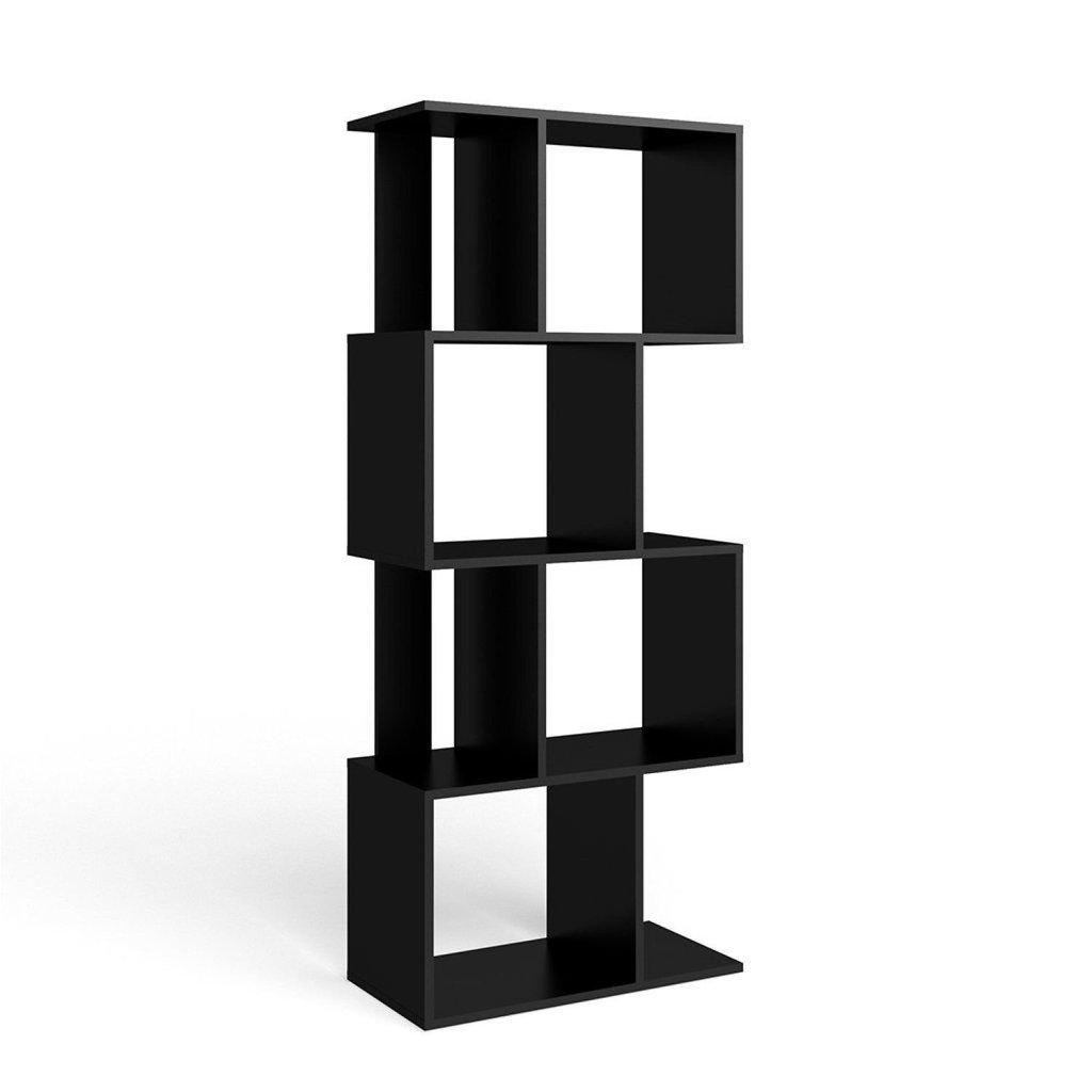 Estante de Livros 60CMX144CM Nichos ESM218 Preto Preto