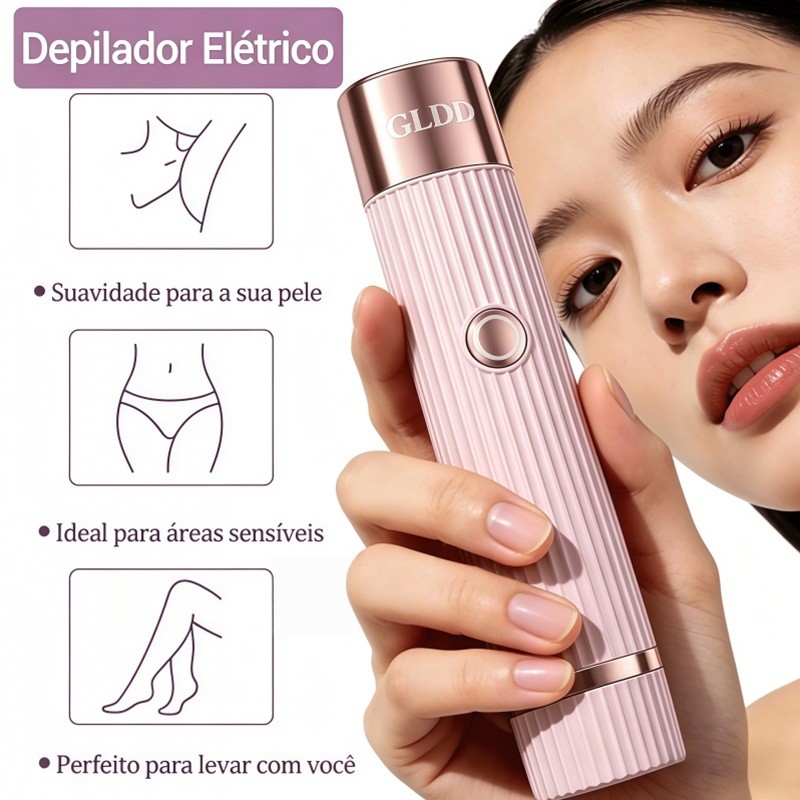Depilador Facial e Corporal Sem Fio Recarregável