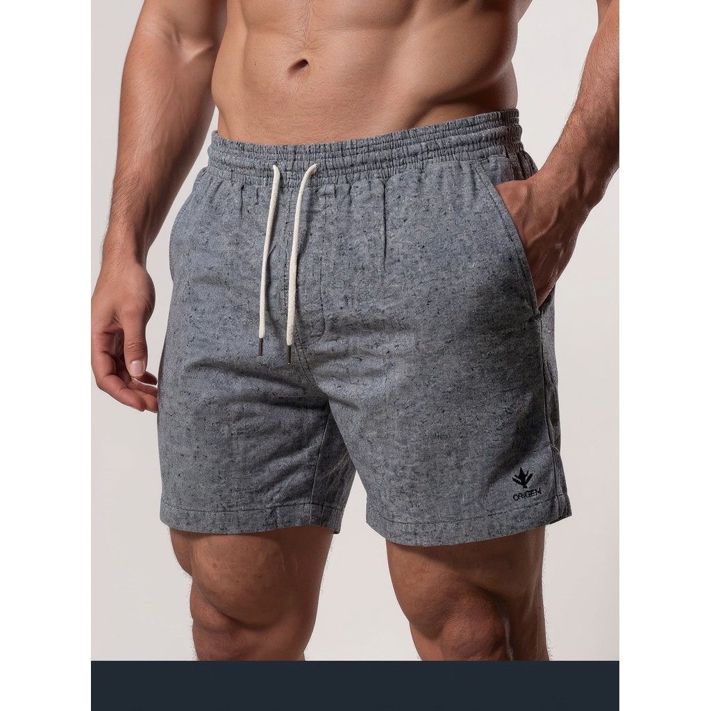 Kit 3 Bermudas Masculinas Linho Elastano Praiana Confortável Verão — Mundo elegante shopp