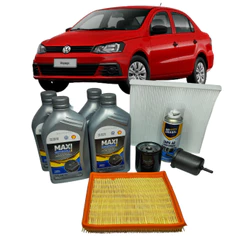 Kit Revisão Volkswagen Voyage 1.6 MSI 2016 em diante 4L 5W40 Sintético Original Completo